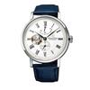 Automatic Watch Classic Semi-Skeleton RK-AV0003S Men's White Silver