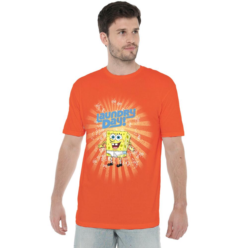 Spongebob Laundry Day! T-Shirt S-2XL Orange S