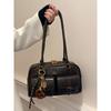 Bowling Hand-Carrying Bag Women 2025 New Arrival Tide Fashion Retro Underarm Bag Versatile Large Capacity One Shoulder Commuter Bag