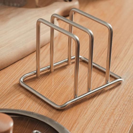 Supporto per Tagliere in Acciaio Inossidabile Organizzatore da Banco Salvaspazio Porta Tagliere per Coperchi Pentole Teglie da Forno Teglie per Biscotti Contenitore