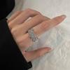 Silver Adjustable Starry Sky Ring - Niche Design, Elegant Style, Exquisite Index Finger Band