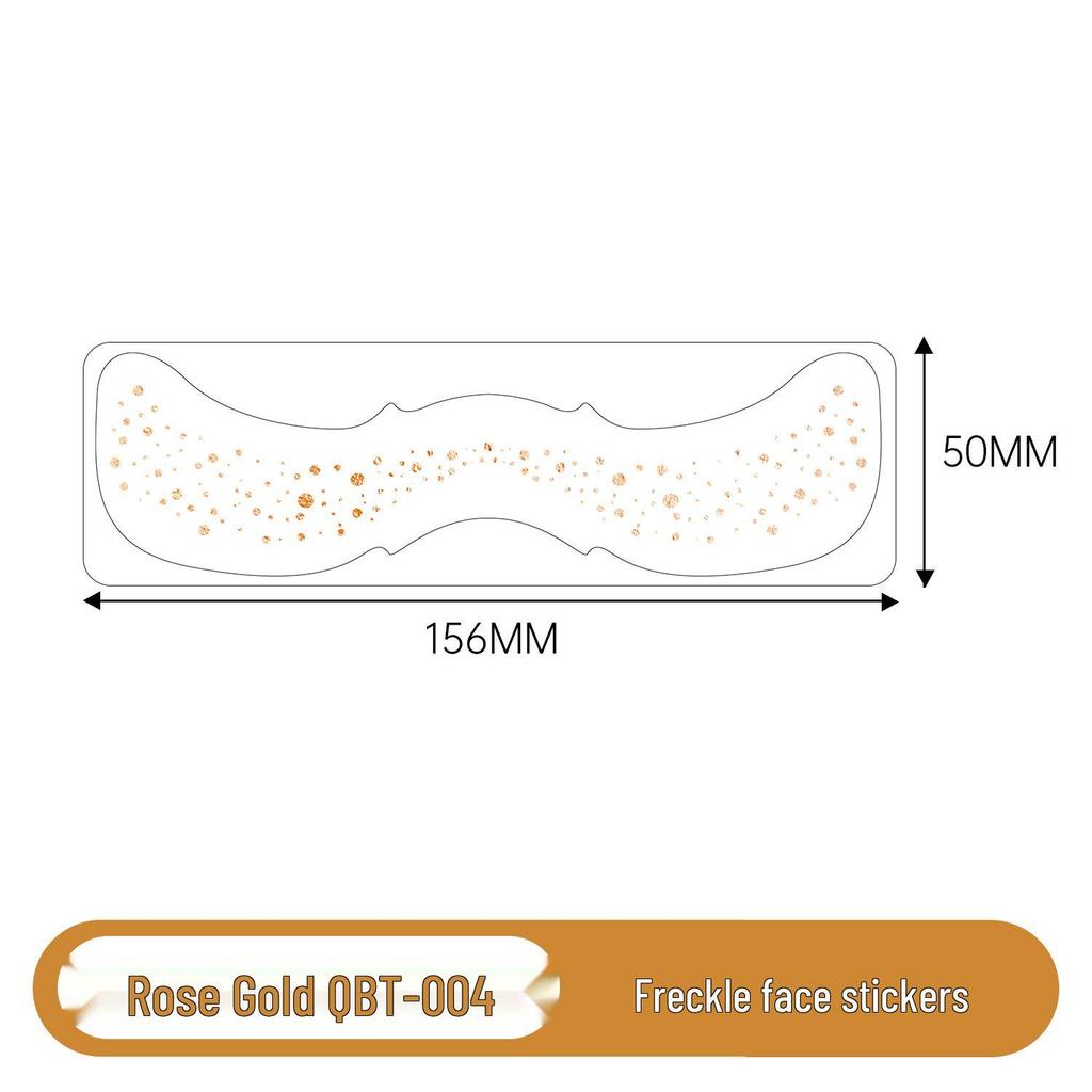 Rose Gold Waterproof Freckle Tattoo Stickers - Stylish and Sweatproof for a Beautiful Look