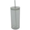 MUG GLASS BOTTLE BOTTLE WITH STRAW 600ml GLASS