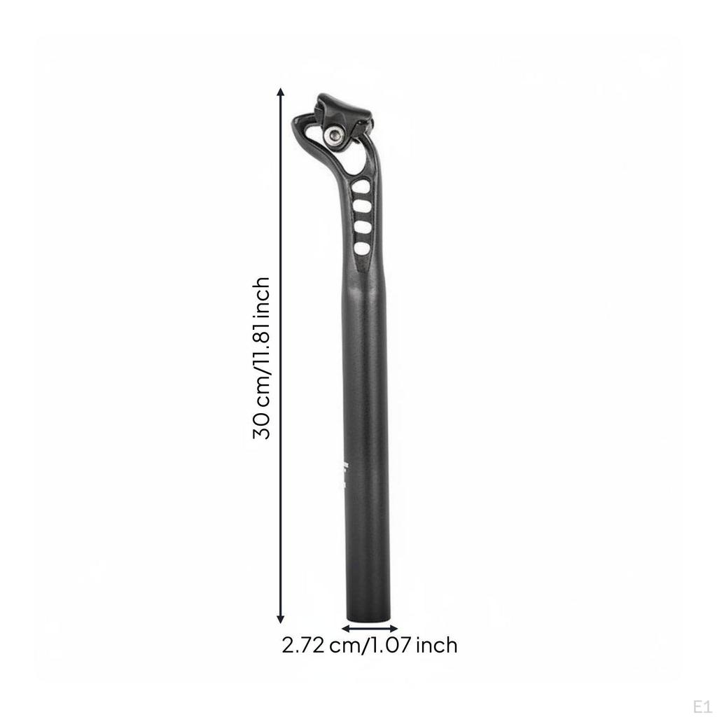 Hollow Aluminum Seat Post Aerodynamic 27.2 Mm Lightweight Bike Seatpost for Mountain