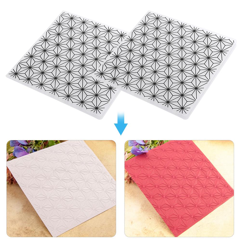 2pcs Embossing Folders Concave Convex Scrapbooking Template for Handcraft Photo Album Decoration Card DIY