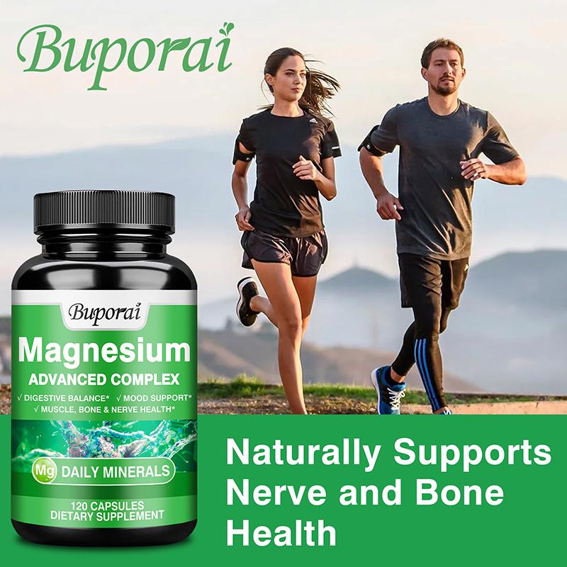 Highly Absorbable Magnesium Complex Supplement, Containing a Mixture of Magnesium Oxide and Magnesium Citrate, for Nutritional Supplementation.