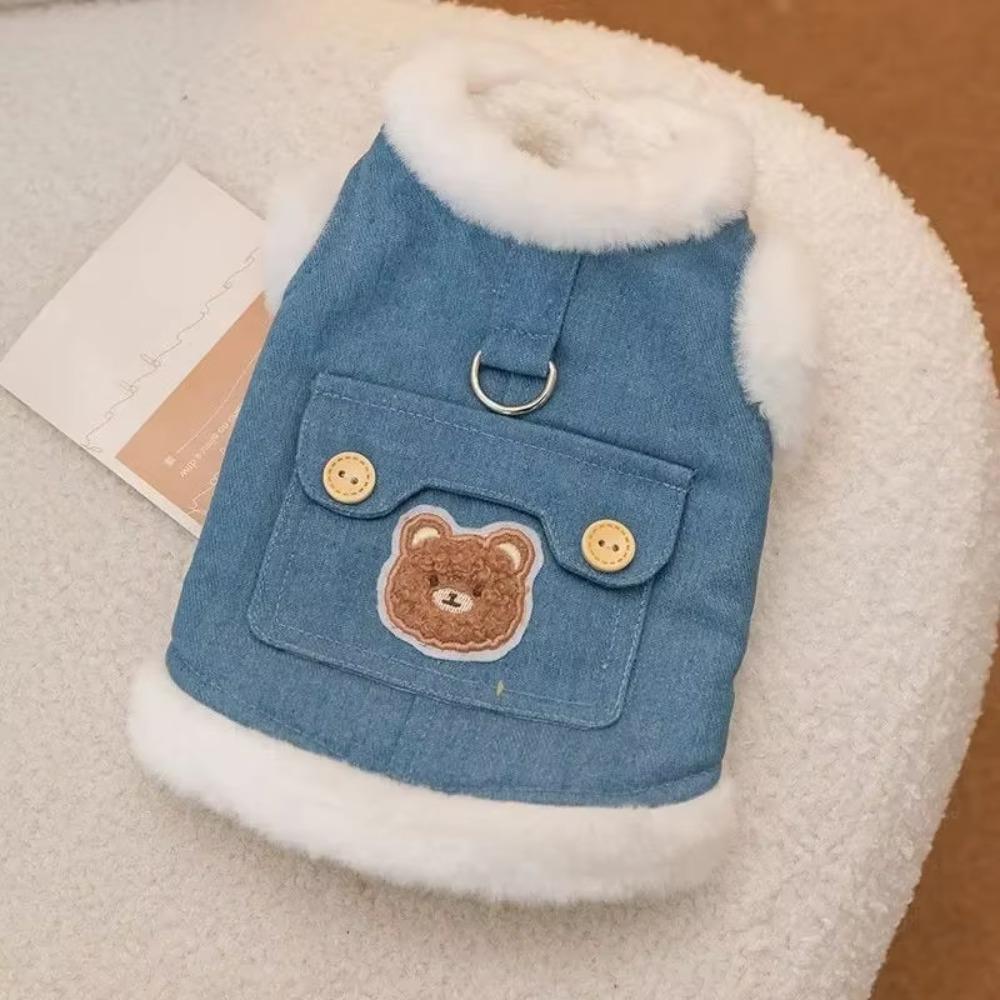 Warm Pet Cotton Coat Comfortable Puppy Cotton-padded Coat Pet Warm Vests Pomeranian