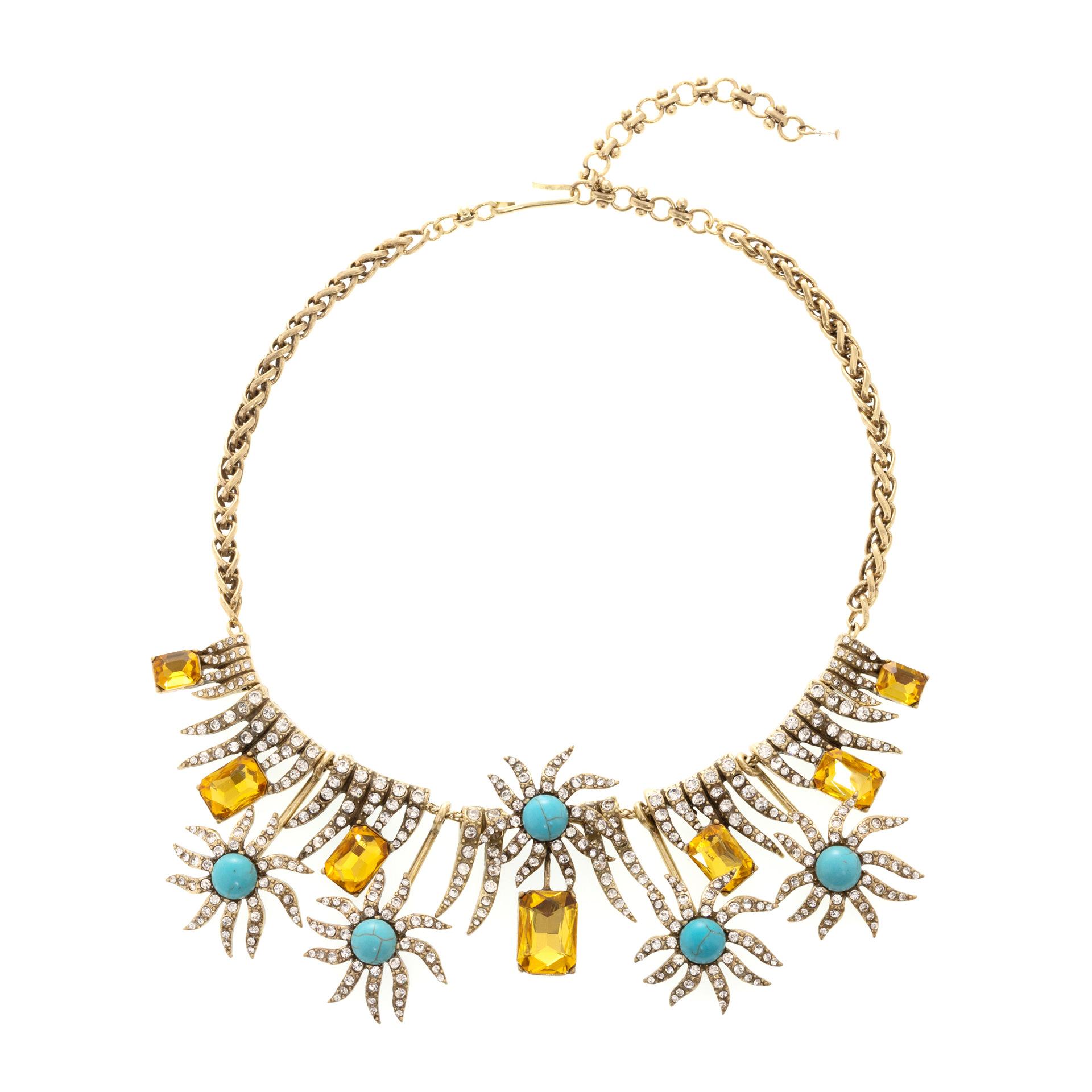 Премиальная Преувеличенная Богемная Бирюзовая Цепочка на Шею Этническая Фэн-шуй Подвеска Фотография Путешествий Тяжелая Промышленность Ожерелье