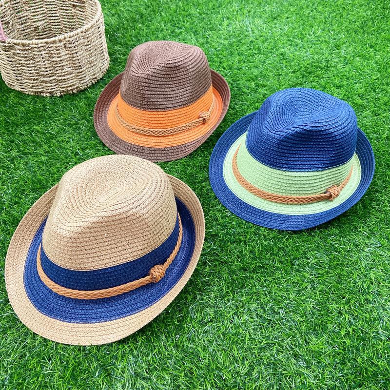 Summer Top Hat Edition Women's Sun Hat Shade Sun Protection Beach Seaside Resort British Jazz Straw Hat