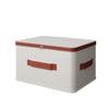 Tianshan Cotton Linen Foldable Storage Box - Moisture & Dust-Proof Wardrobe Organizer