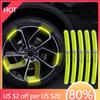 2025 Hot New Car Wheel Hub Reflective Sticker Tire Rim Reflective Strips Sticker For Volkswagen Polo Golf 3 4 5 6 7 8 6 T5 B4 B5