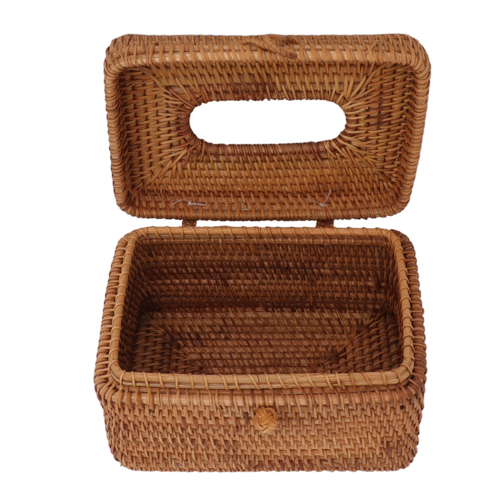 

Прямоугольный ротанговый чехол для коробки с салфетками Плетеный ротанговый держатель для коробки с салфетками для органайзера для ванной комнаты столешницы спальни гостиной