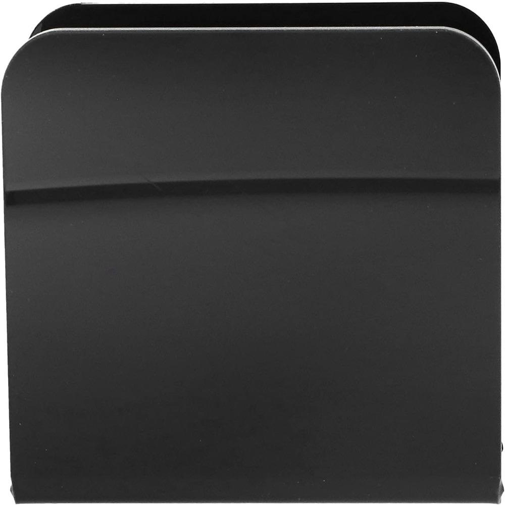 Black Upright Holder 5.1*5.1*2.2in Kitchen Rack Napkin Holder  For Cloth & Paper Napkins