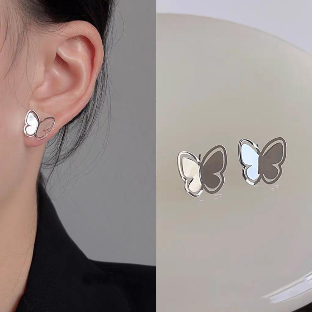 S925 Silver Needle Light Luxury Pearl Zircon Earrings Women's High-end Temperament Niche Versatile Stud Earrings
