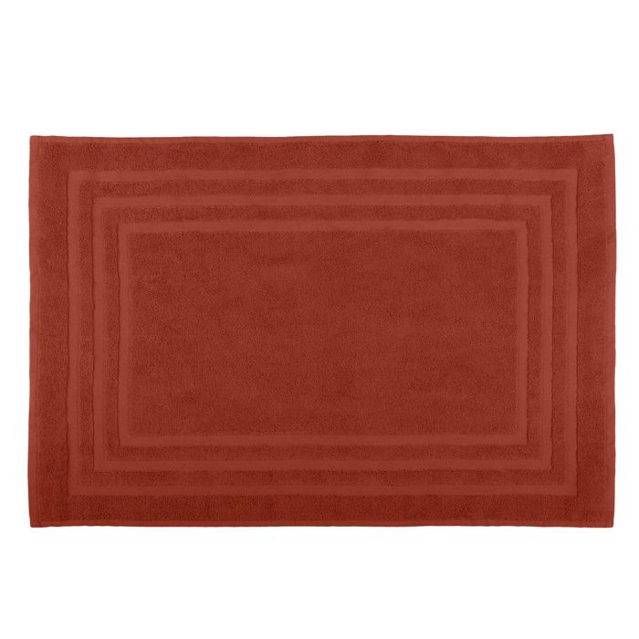 Tapis de bain en coton bio Terracotta 45x70 cm