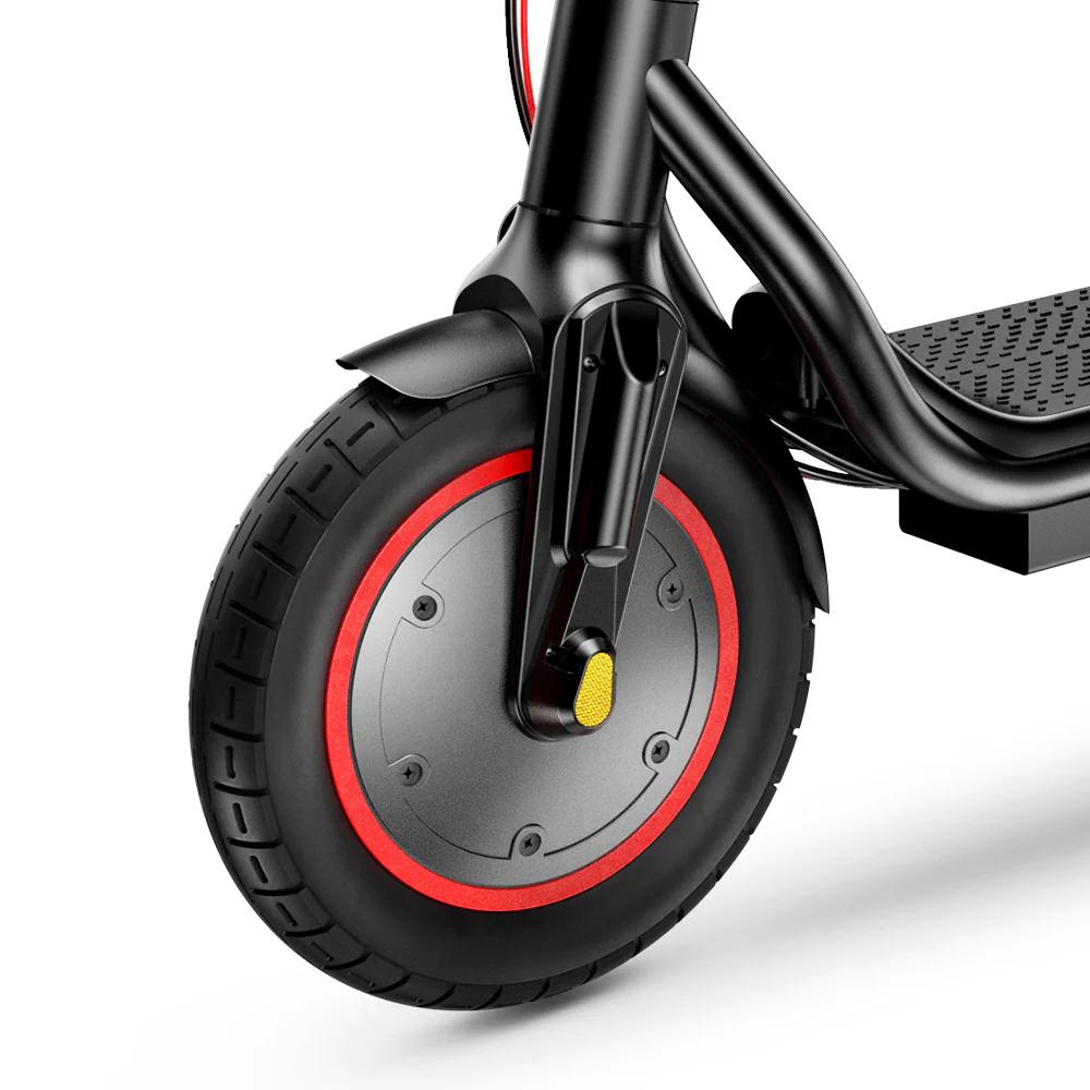 iScooter W6 10-inch Electric Scooter, 500W Front Drive, 25-30km Range, Air-Filled Tires, Rear Disc Brake, App Support for Urban Commute