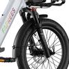 Bicicleta Eléctrica Fafrees F20 Mate Motor de 250W Frenos de Disco Doble Neumático de Aire 20"x2.5" Plegable E-Bike de Carga Pantalla LCD 48V 21Ah Carga Máxima 180Kg