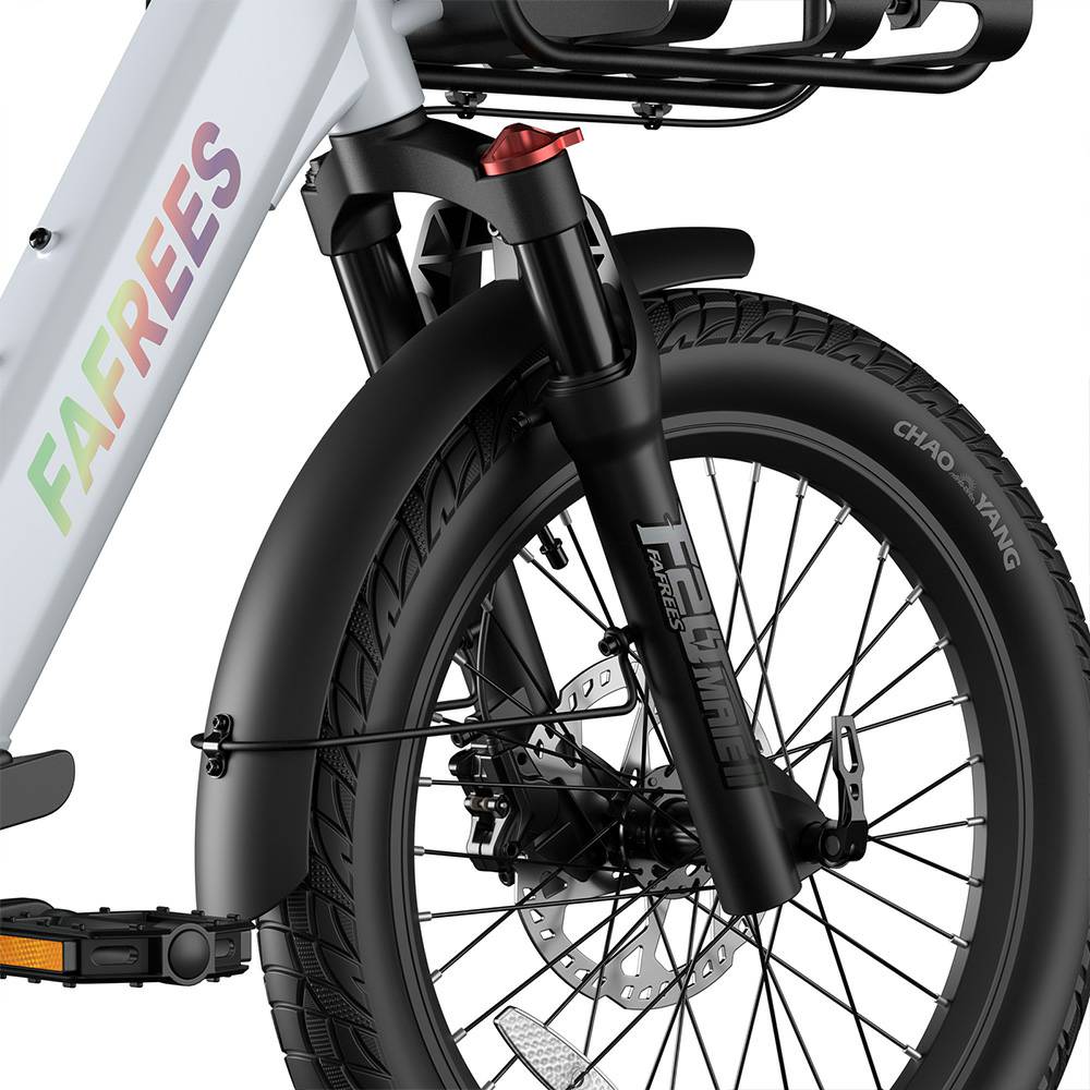 Bicicleta Eléctrica Fafrees F20 Mate Motor de 250W Frenos de Disco Doble Neumático de Aire 20"x2.5" Plegable E-Bike de Carga Pantalla LCD 48V 21Ah Carga Máxima 180Kg