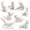 Cross-Border Mini Pet Cat Simulation Model: Orange, Fat, British Shorthair, Farm Cats Decoration Ornament