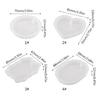 Round Oval Heart Listing Mold Epoxy Silicone Mold Jewelry Casting DIY Crafts