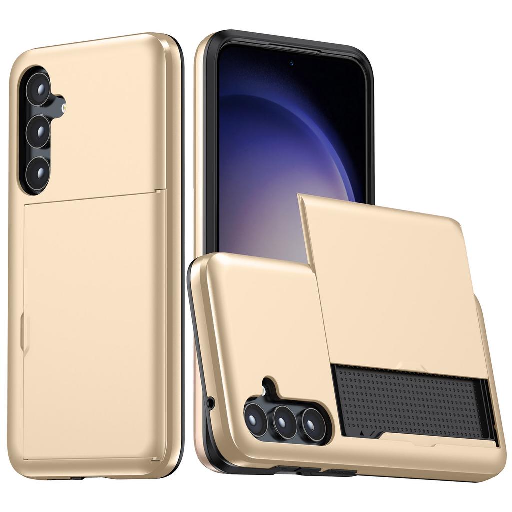 Husă Telefon pentru Samsung Galaxy A55 5G Husă TPU+PC cu Suport Glisant pentru Card