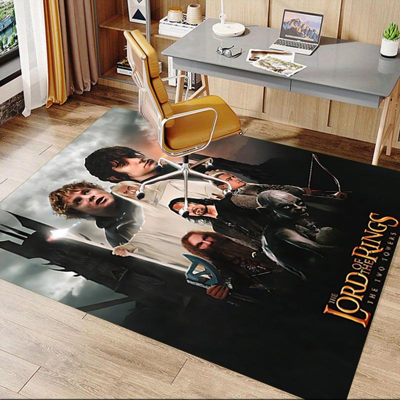 1pc The Lord of the Rings Two Towers Carpet, for Home & Office Decor, Desk Chair Carpet, Festive Gift,Conference Room CarpetL1079