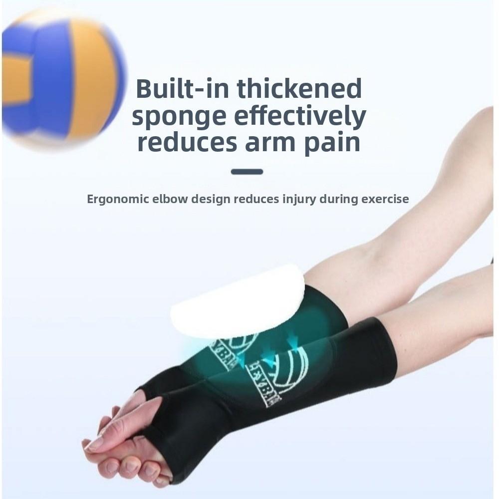 1Pair Elastic Volleyball Arm Sleeves Breathable Forearm Sleeves Sports Arm Guard  Training