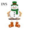 Small Wooden Holiday Gifts Christmas Hanging Leg Ornament, Santa/Snowman/Christmas Tree Shape, Shelf Sitter Decorative Craft for Fireplace Tabletop