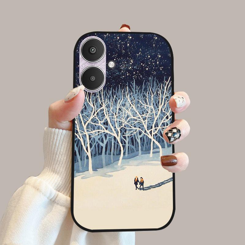 For Xiaomi Poco M6 5G Case 23128PC33I Silicone TPU Soft Phone Cover Cases For Redmi 13C 13R 5G Fashion Protective Fundas Shells