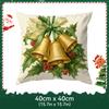Retro Christmas Theme Pillowcase Printed Polyester 40/45/50Cm Throw Pillowcover Decorative Sofa Cushion Pillowslip Home Decor