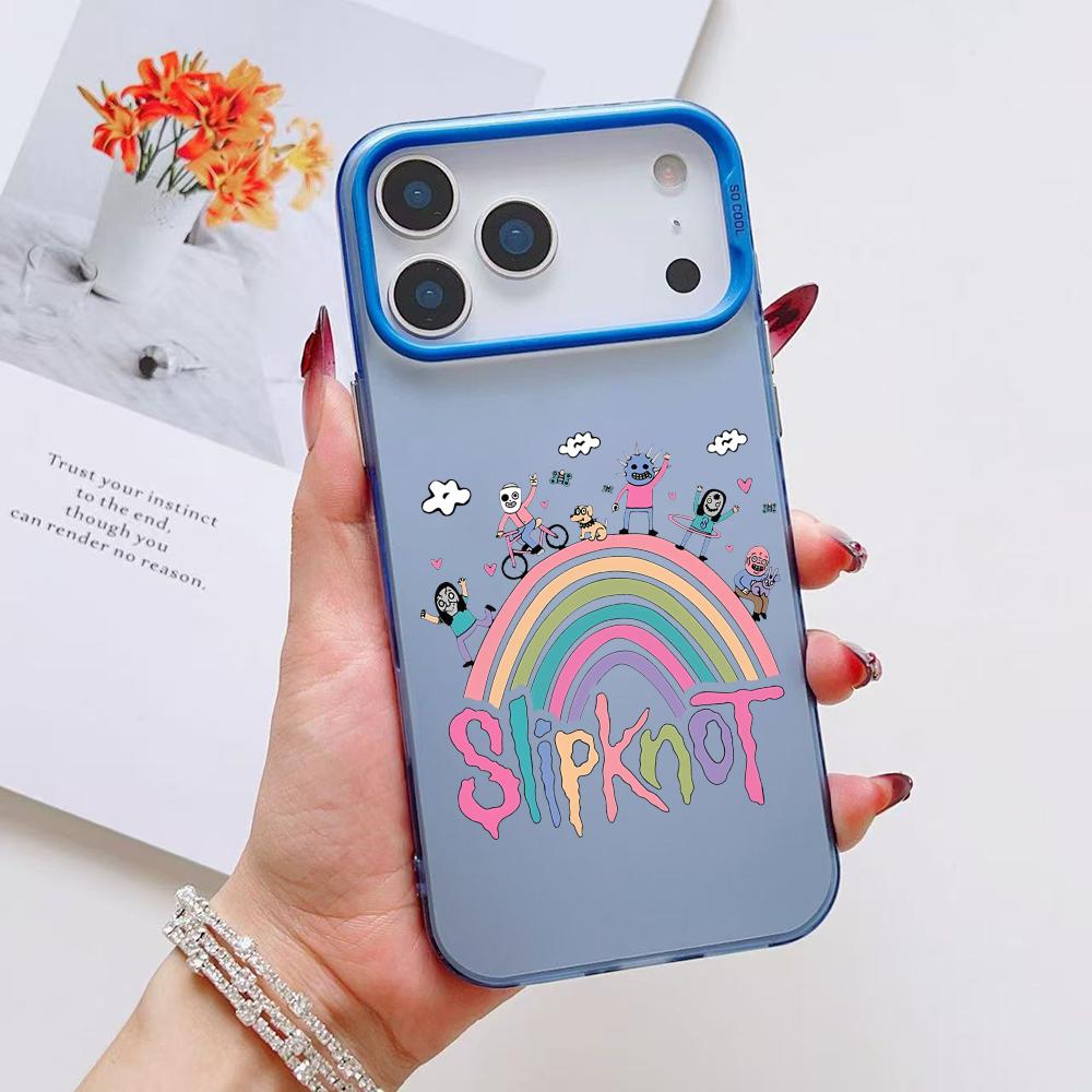 Lustige Cartoon S-Slipknots Handyhülle Für iPhone 17 16 15 14 13 12 11 Pro Max Air Matt Laser Aurora Stoßfest Funda