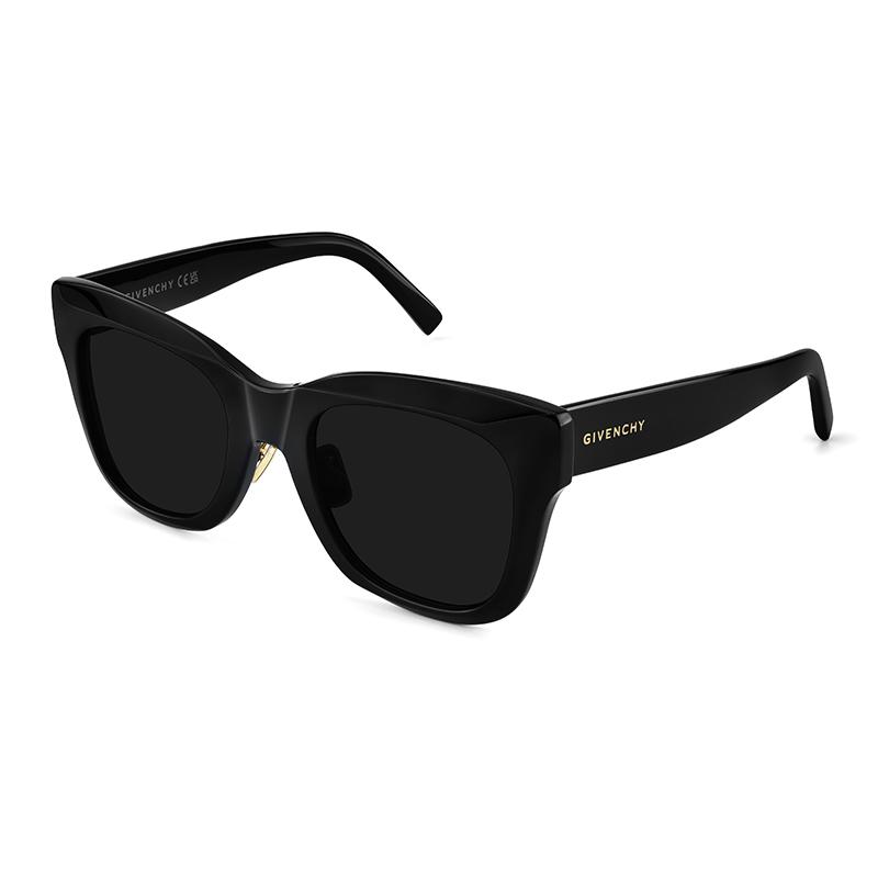Givenchy Stylish Black Frame Square Sunglasses With UV Protection Compatible With Zeiss Lenses Unisex Sunglasses GV40018F
