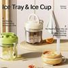 Practical Portable 380ml Ice Cubes Mold And Insulated Water Bottle For Daily Use Beverage Container With Carry Handle