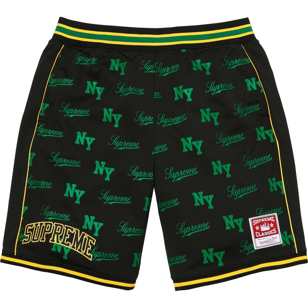 Men's Supreme x Mitchell & Ness Monogram Short 'Pink'