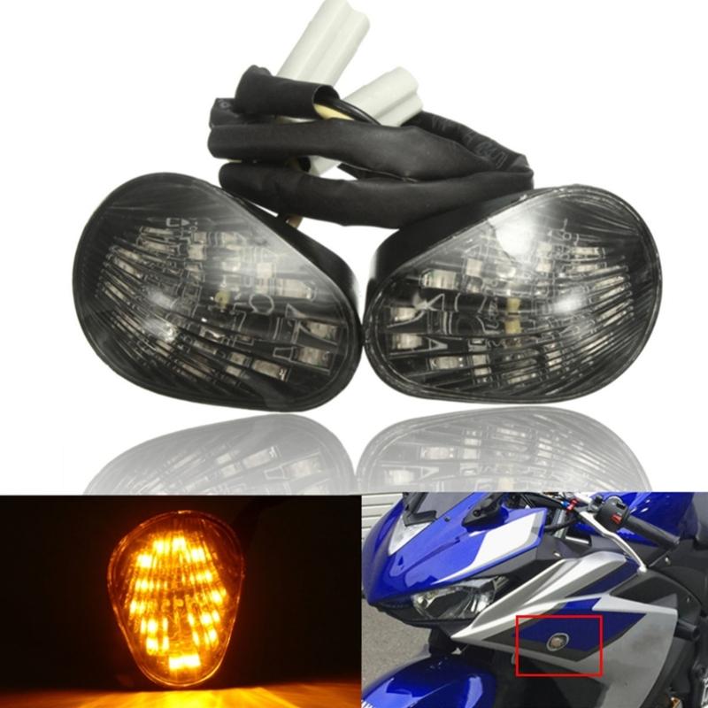 Waterproof  LED Flush Mount Turn Indicators for Motorcycles 14 LED Enhanced Brightness ABS PC Construction