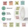 500 Pieces/roll Roll Stickers Tape Stickers Reminder Text Manual Account Material Envelope DIY Seal Stickers