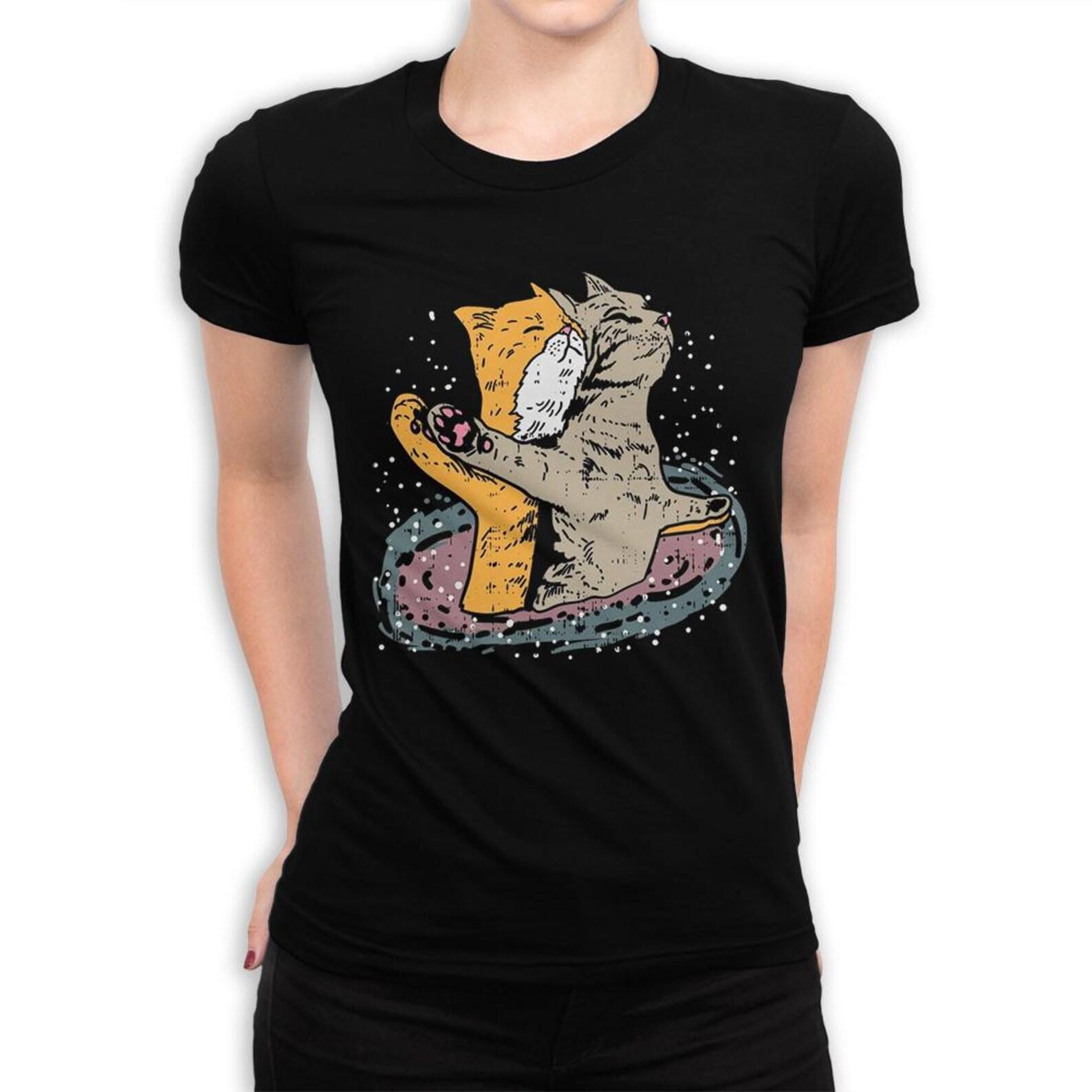 Titanic Cats In Space T-Shirt, Men s and Women s Sizes L