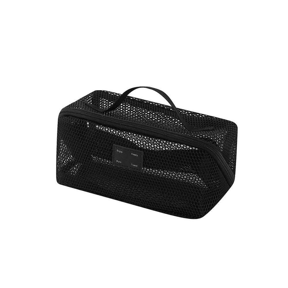 Large Capacity Cosmetics Storage Bag Simple Travel Outdoor Portable Toiletries Storage Package Mesh Zipper Makeup Bags for Women