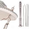 Leder-Nähahle-Set, austauschbares multifunktionales Schuhreparatur-Werkzeug-Set, Stanznadeln, DIY-Nähen, Lederhandwerk