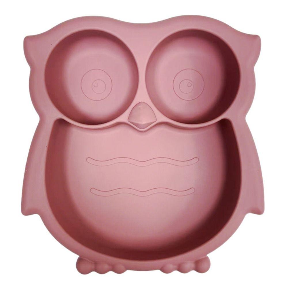 Food-Grade Silicone Stay Put Divided Baby Plates Unbreakable Baby Plate  Baby Feeding Supplies