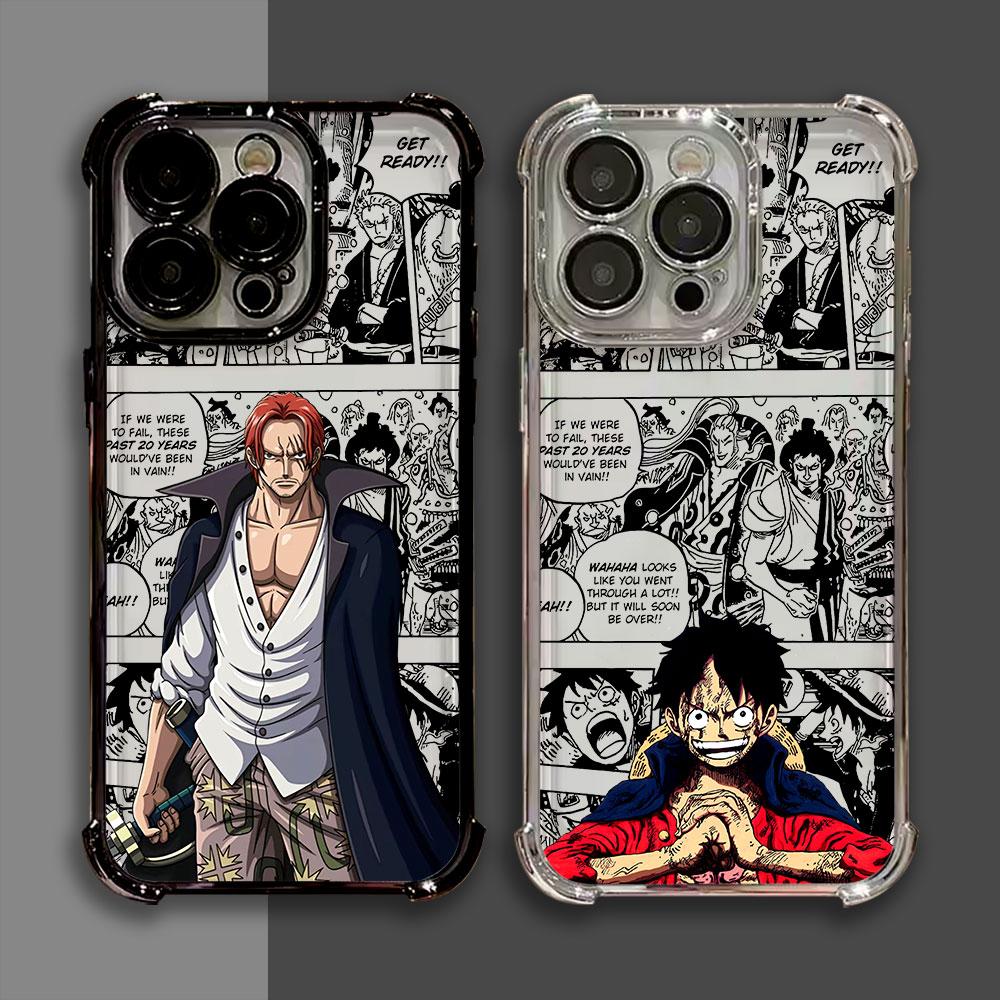 Anime O-One Pieces Shanks Soft Funda For iPhone 17 Pro 16 15 14 13 12 11 Pro Max Case 17 Plus 17E 16E 17Air Silicone Phone Cover