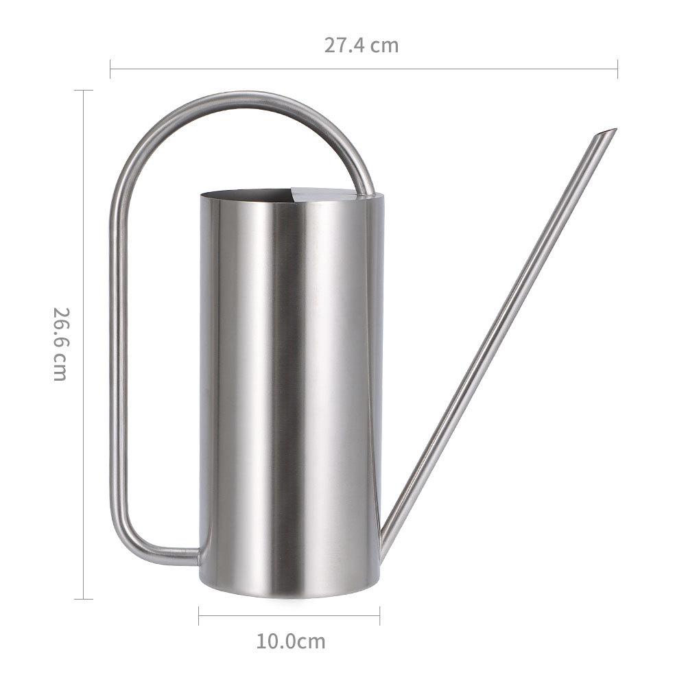 

Stainless Steel Long Spout Watering Can for Flowers and Green Plants, Portable Household Sprinkler, 1.5L Capacity 1.5L