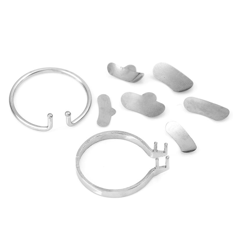 Bandes de matrice dentaire, 100 pièces, cales profilées sectionnelles No1.398