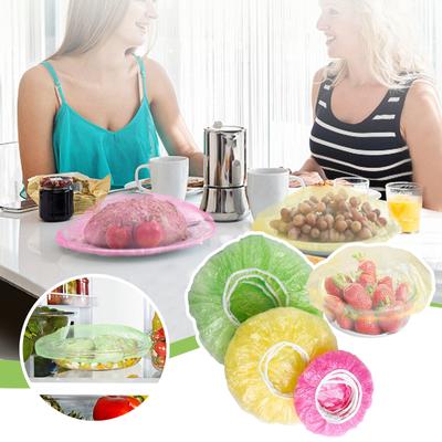 Reusable Elastic Food Storage Covers Fresh Keeping Bags Elastic Edging 60/120pcs