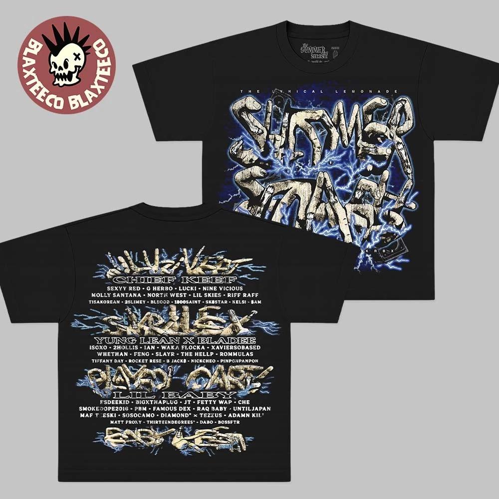Summer Smash 2026 Festival Merch Lineup Zapped T-Shirt L