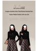 Women's Retro Irregular Plaid Woolen A-line Long Skirt - Autumn/Winter 2025 Collection