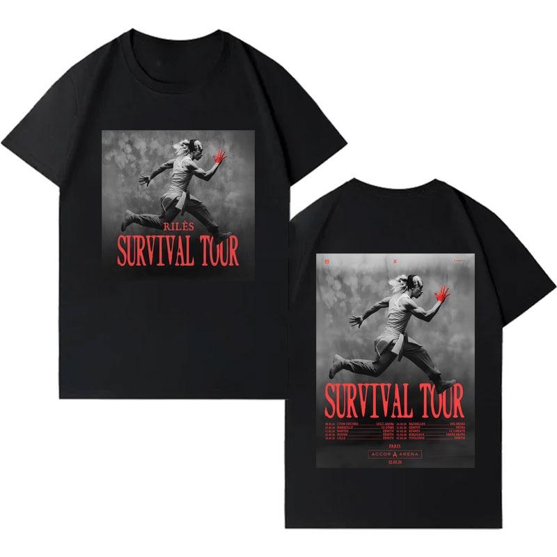 Singer Riles 2026 Harajuku Merch Short Sleeve Top Unisex High Quality pure Cotton Cozy Streetwear Luxury Casual Vintage T Shirt
