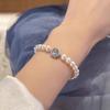 Imitation Pearl Aquamarine Bracelet Female Niche Design Temperament High-end Girlfriend Birthday Gift