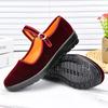 Sapatos Femininas Women Fashion Sweet Wine Red Buckle Strap Anti Skid Dance Shoes Lady Casual Comfort Black Shoe Ab624