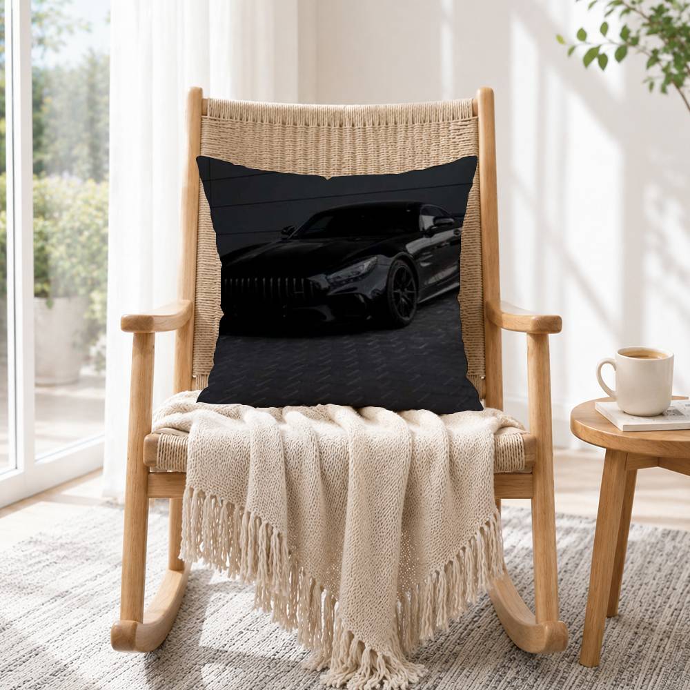 Cool car AMGES GT Pillow Case Square Double-Sided Sofa Cushion Cover Bedroom Bedside Pillow Gift
